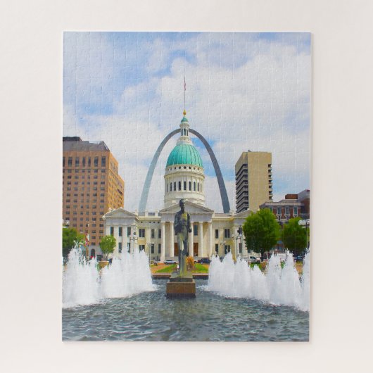 Gateway Arch Kiener Plaza Missouri Legpuzzel (Verticaal)