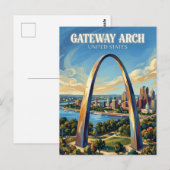 Gateway Arch Missouri Briefkaart (Voorkant / Achterkant)