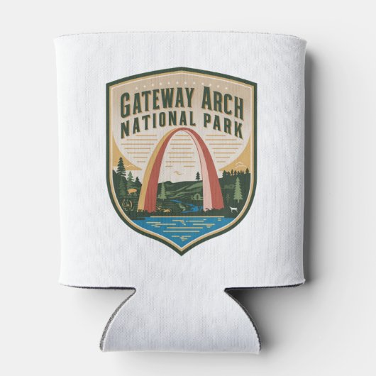Gateway Arch National Park Badge Blikjeskoeler (Achterkant)