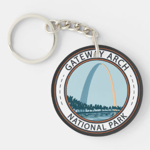 Gateway Arch National Park Badge Sleutelhanger