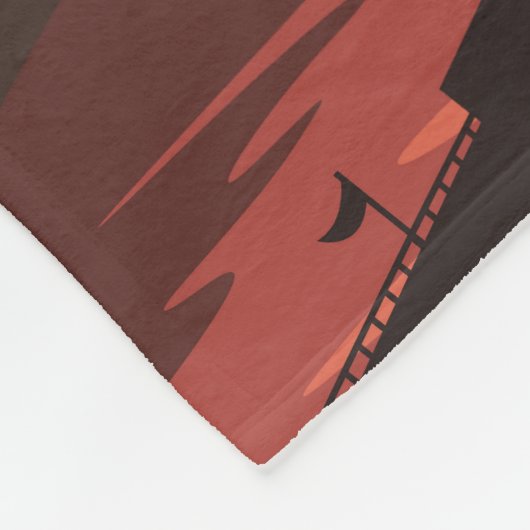 Gateway Arch National Park Illustratie Reiskunst Fleece Deken (Hoek)