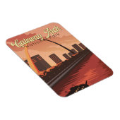 Gateway Arch National Park Illustratie Reiskunst Magneet (Rechterzijde)