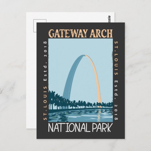 Gateway Arch National Park in nood Briefkaart (Voorkant / Achterkant)
