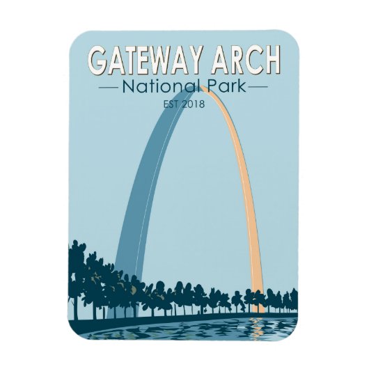 Gateway Arch National Park  Magneet (Verticaal)