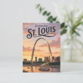 Gateway Arch National Park Missouri Briefkaart (Staand voorkant)