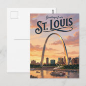 Gateway Arch National Park Missouri Briefkaart (Voorkant / Achterkant)