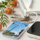 Gateway Arch National Park Missouri Double Sided Sleutelhanger (Voorkant Rechts)