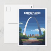 Gateway Arch National Park Missouri, Verenigde Sta Briefkaart (Voorkant / Achterkant)