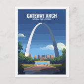 Gateway Arch National Park Missouri, Verenigde Sta Briefkaart (Voorkant)