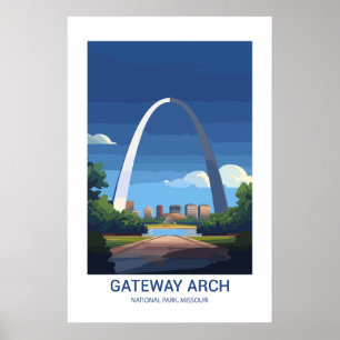Gateway Arch National Park Missouri, Verenigde Sta Poster