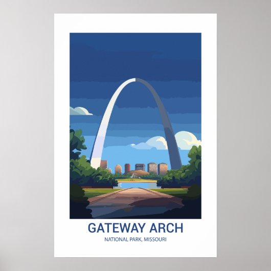 Gateway Arch National Park Missouri, Verenigde Sta Poster (Voorkant)