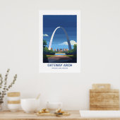 Gateway Arch National Park Missouri, Verenigde Sta Poster (Keuken)