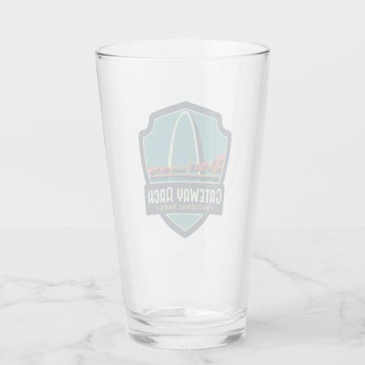 Gateway Arch National Park Pint Glass Glas (Achterkant)