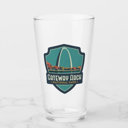 Gateway Arch National Park Pint Glass Glas (Voorkant)