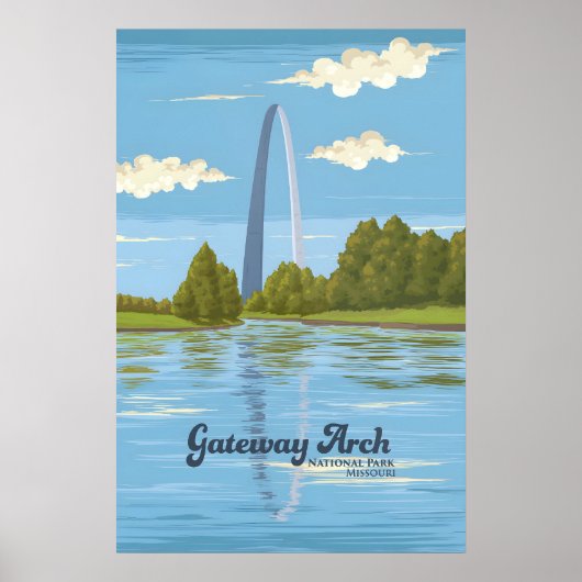 Gateway Arch National Park Reisposter Poster (Voorkant)