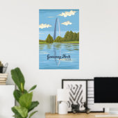 Gateway Arch National Park Reisposter Poster (Thuiskantoor)