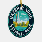 Gateway Arch National Park Saint Louis - Missouri Keramisch Ornament (Rechts)