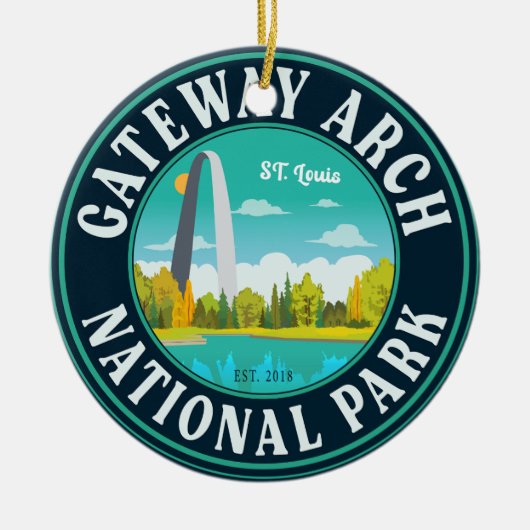 Gateway Arch National Park Saint Louis - Missouri Keramisch Ornament (Voorkant)