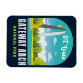 Gateway Arch National Park Saint Louis - Missouri Magneet (Horizontaal)