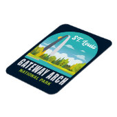 Gateway Arch National Park Saint Louis - Missouri Magneet (Linkerzijde)