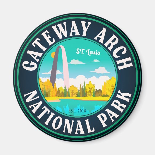 Gateway Arch National Park Saint Louis - Missouri Magneet (Voorkant)