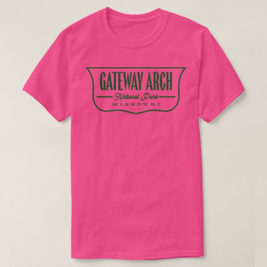 Gateway Arch National Park Shield Green T-shirt (Design voorkant)