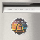 Gateway Arch National Park St. Louis Abstract Magneet (Insitu (Vaatwasser))