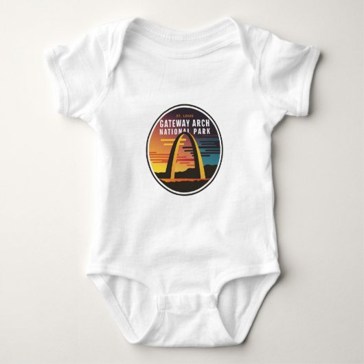 Gateway Arch National Park St. Louis Abstract Romper (Voorkant)