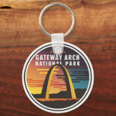 Gateway Arch National Park St. Louis Abstract Sleutelhanger (Voorkant)