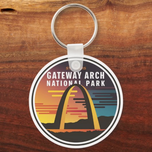 Gateway Arch National Park St. Louis Abstract Sleutelhanger (Voorkant)