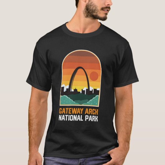 Gateway Arch National Park Stijl T-shirt (Voorkant)