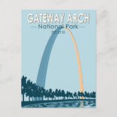 Gateway Arch National Park Vintage Briefkaart (Voorkant)