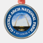 Gateway Arch NP2 Metalen Ornament (Voorkant)