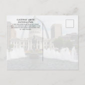 Gateway Arch, Old Courthouse, hardloper, St. Louis Briefkaart (Achterkant)