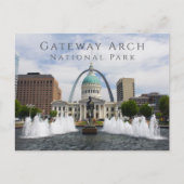 Gateway Arch, Old Courthouse, hardloper, St. Louis Briefkaart (Voorkant)
