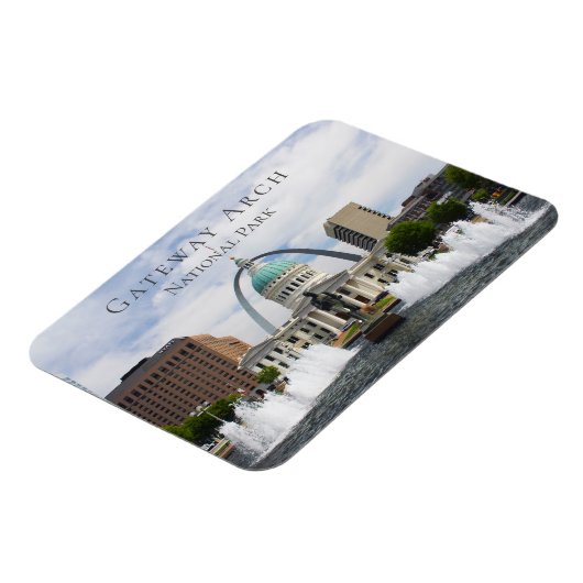 Gateway Arch, Old Courthouse, Runner, St. Louis Magneet (Linkerzijde)