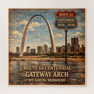 Gateway Arch Route 66 St Louis Familie Game Night  Legpuzzel