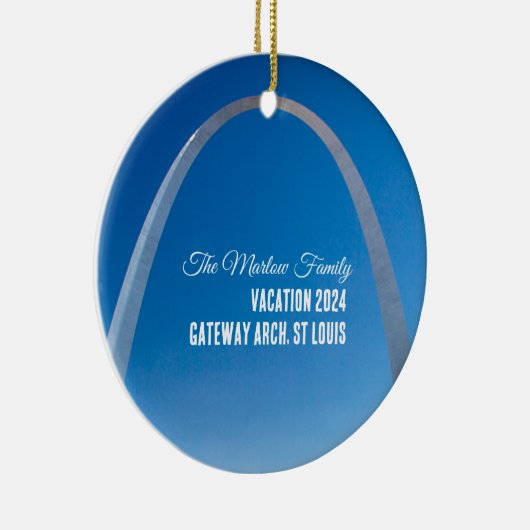 Gateway Arch St. Louis Familie Vakantie Ornament (Rechts)