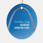 Gateway Arch St. Louis Familie Vakantie Ornament (Links)