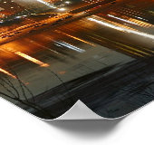 Gateway Arch St. Louis Mississippi bij nacht Poster (Hoek)