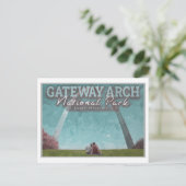 GATEWAY ARCH - ST LOUIS MISSOURI BRIEFKAART (Staand voorkant)