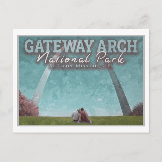 GATEWAY ARCH - ST LOUIS MISSOURI BRIEFKAART (Voorkant)