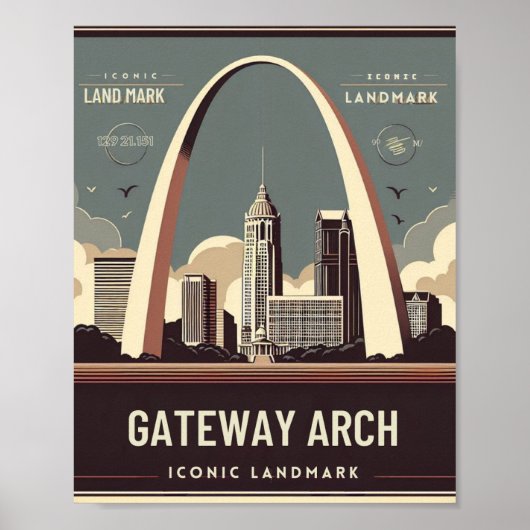 Gateway Arch - St. Louis, Missouri Poster (Voorkant)
