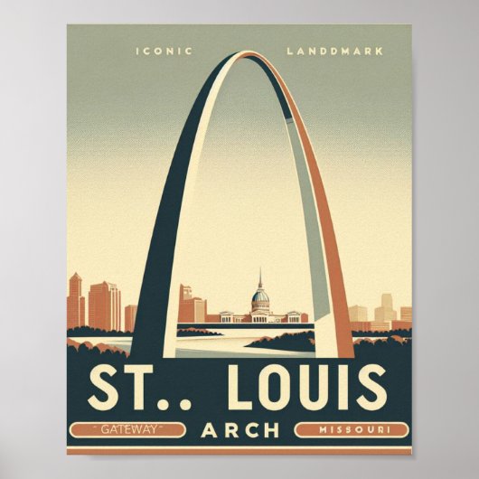 Gateway Arch - St. Louis, Missouri Poster (Voorkant)