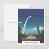 Gateway Arch, St. Louis, Missouri Travel Vintage Briefkaart (Voorkant / Achterkant)