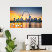 Gateway Arch, St. Louis, Missouri, VS Poster (Thuiskantoor)