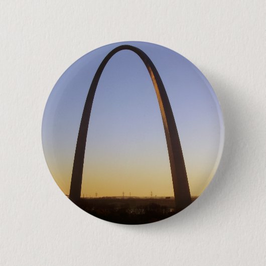 Gateway Arch, St. Louis, MO Ronde Button 5,7 Cm (Voorkant)