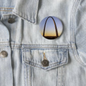 Gateway Arch, St. Louis, MO Ronde Button 5,7 Cm (In situ)