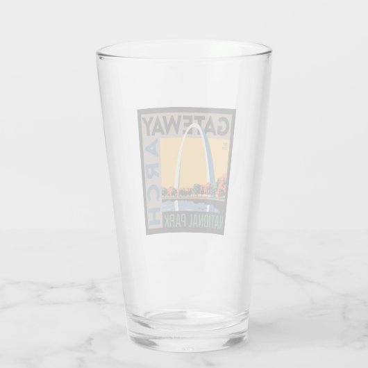 gateway-boog | St. Louis, Missouri Glas (Achterkant)