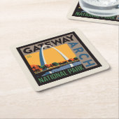 gateway-boog | St. Louis, Missouri Kartonnen Onderzetters (Schuin)